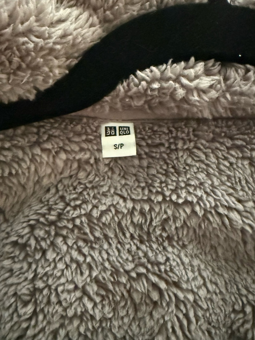 Uniqlo Fluffy Yarn Fleece Full-Zip Jacket brown size small - Picture 9 of 9